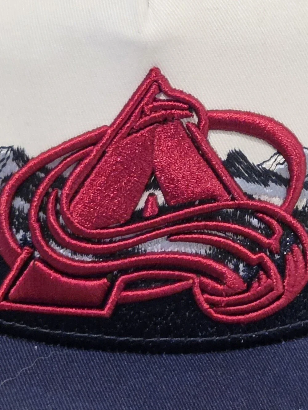 Woodn Grail Colorado Avalanche Heavyweight Snapback Hat  Wrap-around Mountains